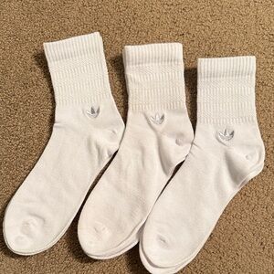 Adidas Classic White Crew Socks 3 pair